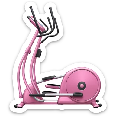 pink Elliptical machine  sticker