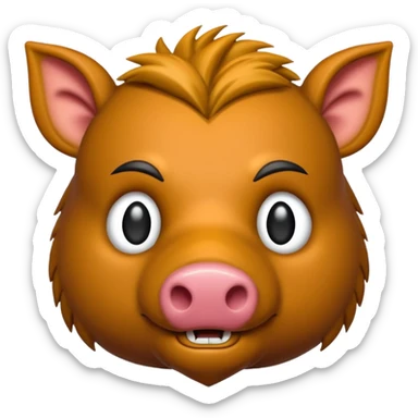AI coder boar sticker