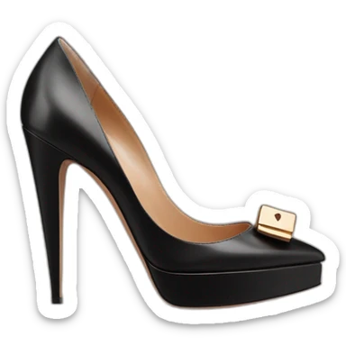 Black VALENTINO Tan-go PLATFORM PUMP sticker