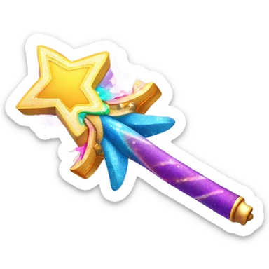 a magic wand over a video reel Surprise, play, discovery, sparkle, video, explore sticker