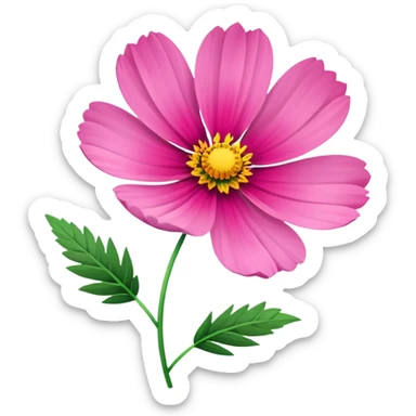 cosmos flower  sticker