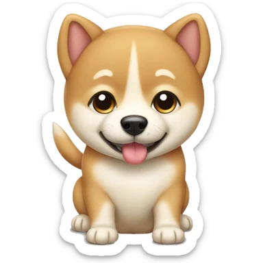 Shiba Inu puppy sticker