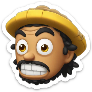 usopp dans angry birds sticker