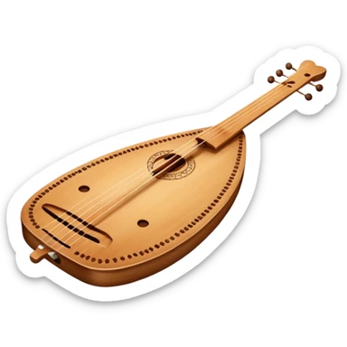 polish national musical instrument sticker