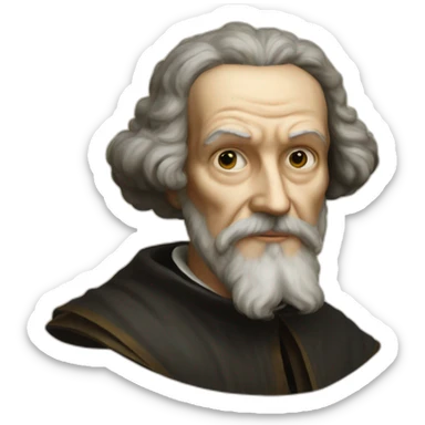 Galileo di Vincenzo Bonaiuti de' Galilei sticker