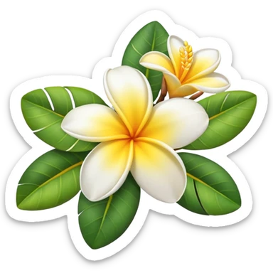 Plumeria sticker
