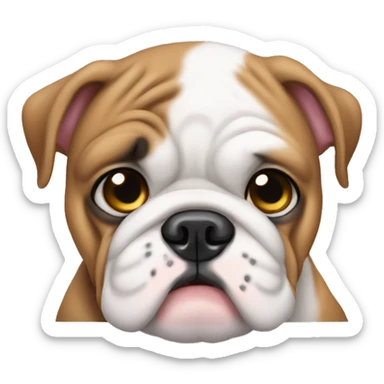 English bulldog puppy sticker