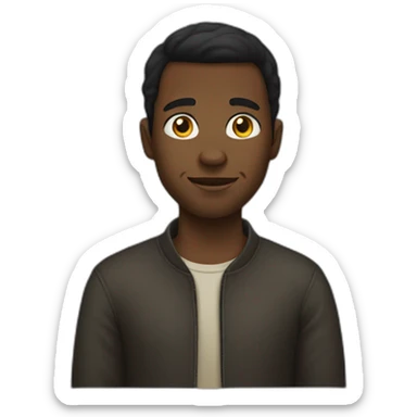 a lowercaste black guy sticker