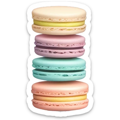 Macaron tower in pastels sticker