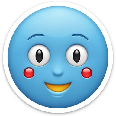 ✔️ crea este emoji pero en celezte sticker