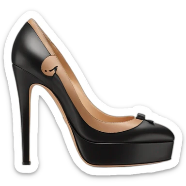 Black VALENTINO Tan-go PLATFORM PUMP sticker