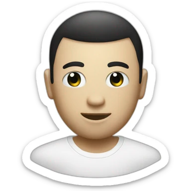 8 ball white sticker