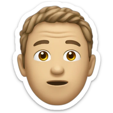 Un homme qui mange un caca sticker