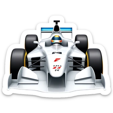 F1 racecar going at warp speed sticker