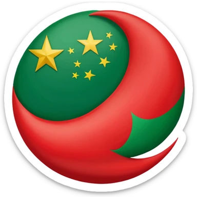 Pti flag sticker