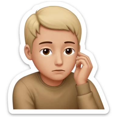 Sous format ios crée moi des smylets représentant une personne seule  sticker