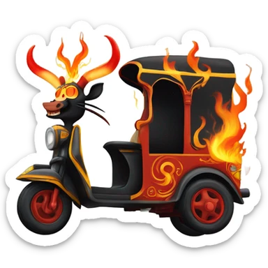 Satan’s tuk tuk sticker