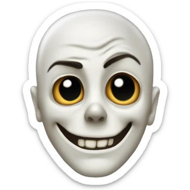 Une tête de mort qiu fait peur sticker