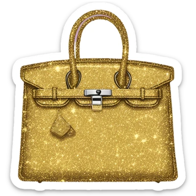 glitter birkin sticker