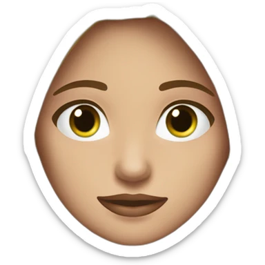 Chica morena con  ojos verdes levantando pesas en las manos sticker