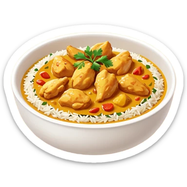 riso basmati con pollo al curry sticker