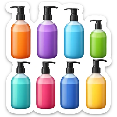 Shampoo, conditioner, mask  sticker