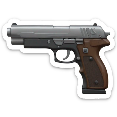 Pistol with extended mag sticker