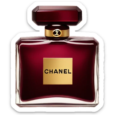 Dark red chanel parfum  sticker