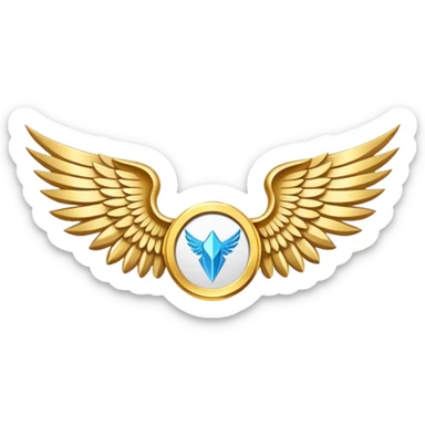 dominus' emblem holy wings sticker