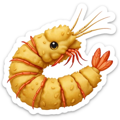 Tempura  shrimp sticker