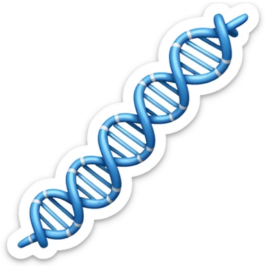 gene emoji, simple DNA structure sticker