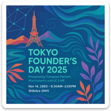 I need more options for this image. Take out the girl, make it more organic, change up some of the colors, colors that would appeal to Gen Z, AI, and tech.  sticker