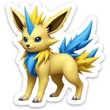 Jolteon-Luxio-Manectric-Fakémon-hybrid-creature (full body)  sticker