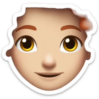 a white girl with long red curly hair and freckles, wearing periwinkle Minecraft hoodie playing a videogame smiling sticker