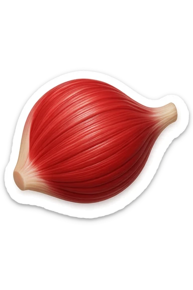 EMOJI STILE IPHONE 3D DI una porzione di tessuto muscolare umano anatomico realistico, FALLO MOLTO REALISTICO IN 3D sticker