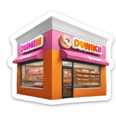 Dunkin donuts sticker