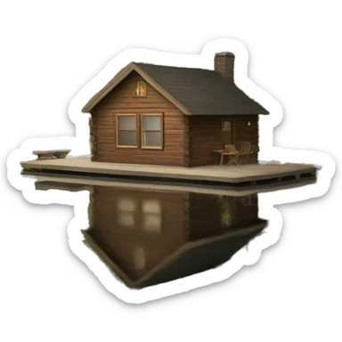 Minnesota lake cabin sticker