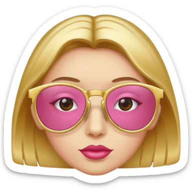 rose coloured glasses sticker