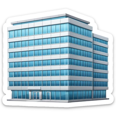 A professional office building representing a company sticker