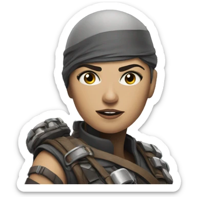 Mujer furiosa   sticker