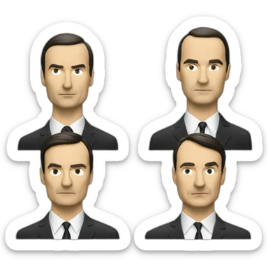 the band Kraftwerk playing sticker