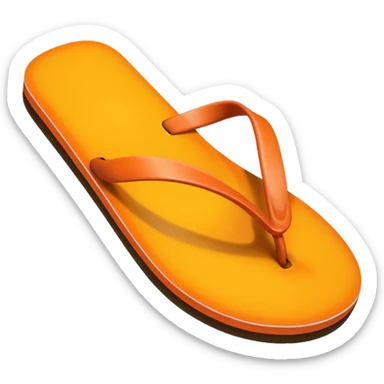 A mango flip-flop sticker