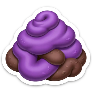 un caca mauve sticker