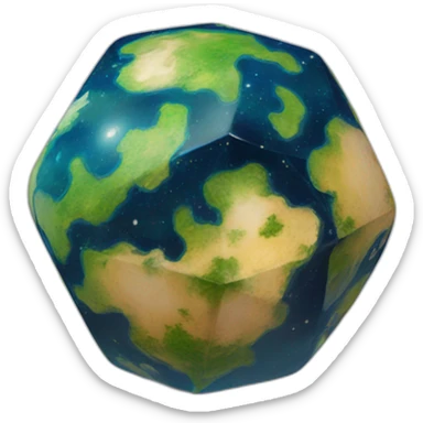 planet-earth-d20-dice sticker