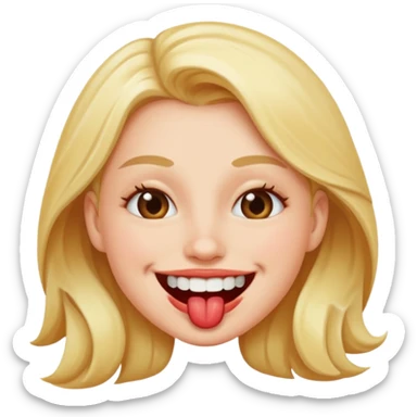 smiley qui se mord la levre  inferieur de maniere sexy sticker