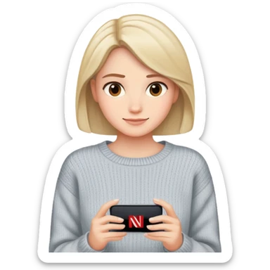 Mom watching Netflix sticker