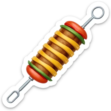 Une broche à kebab sticker