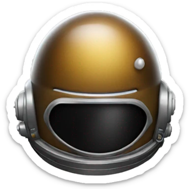Poop emoji in space helmet  sticker