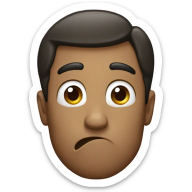 A man saying shhhh sticker