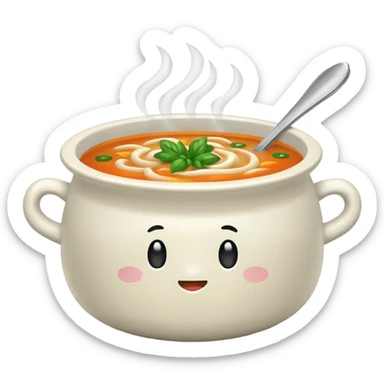 create soup bolw sticker